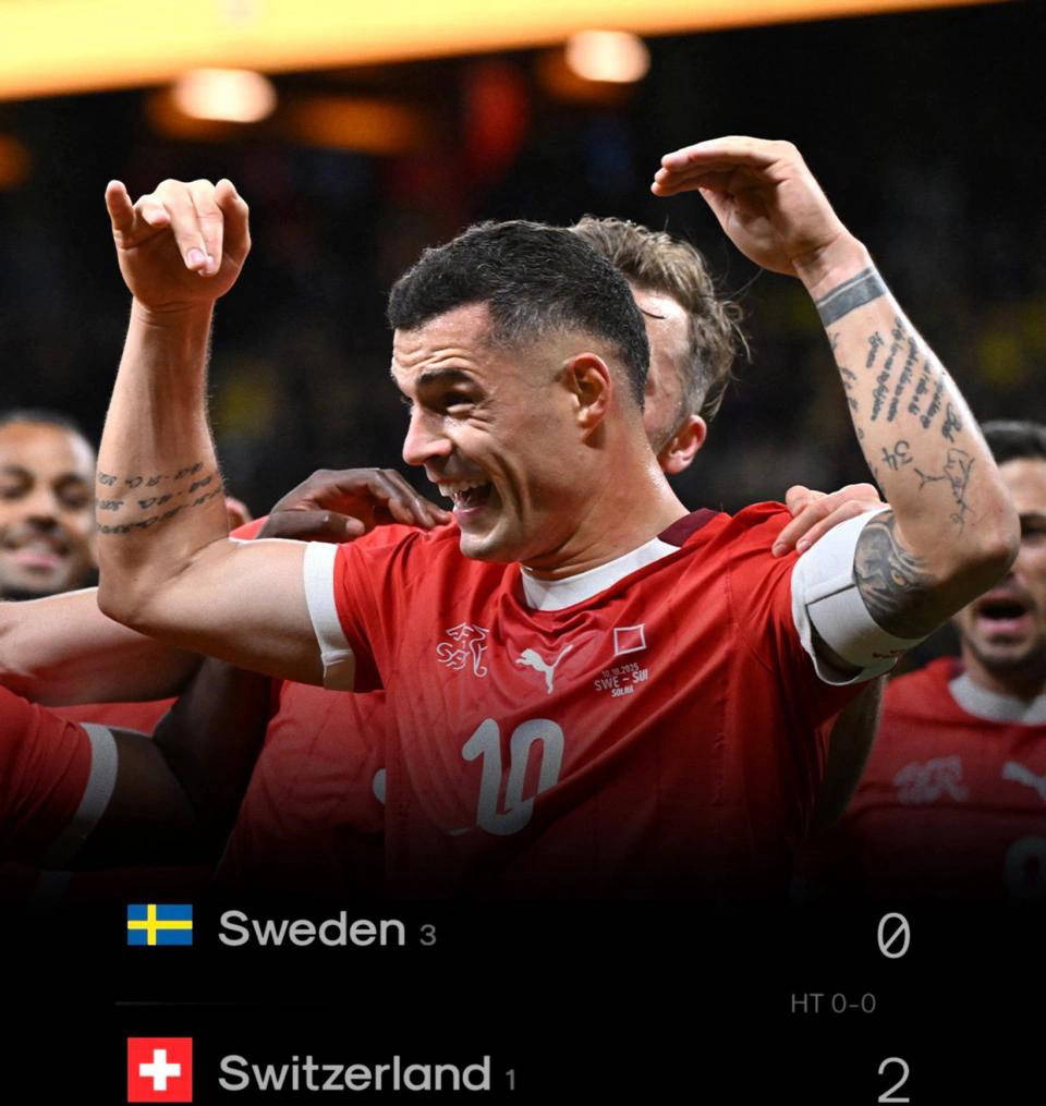 瑞士队携手瑞典晋级2022年世界杯的简单介绍